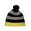 Thumbnail: Merino Wool Beanie Hat in Yellow Navy Mushroom