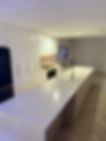silicone sealed kitchen with island bench