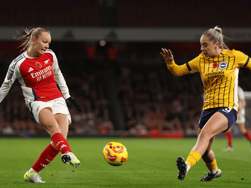 The Gunners travel to Broadfield Stadium to take on Brighton & Hove Albion