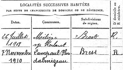 Guennéguez gueneges guennegues françois prigentYves Marie Lampaul ploudalmezeau patrick milan anne appriou guerre 1914 1917 14 18 patrimoine histoire plouguin finistere