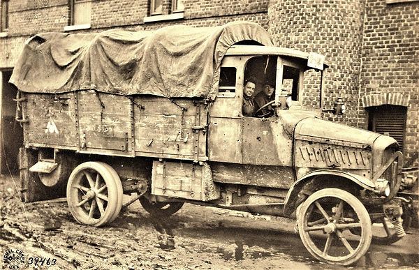 belgique iseghem izegem vehicule WW1 14 18 guerre USA