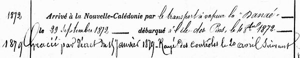 Sinou françois plouvorn finistere communard commune paris bagne nouvelle caledonie