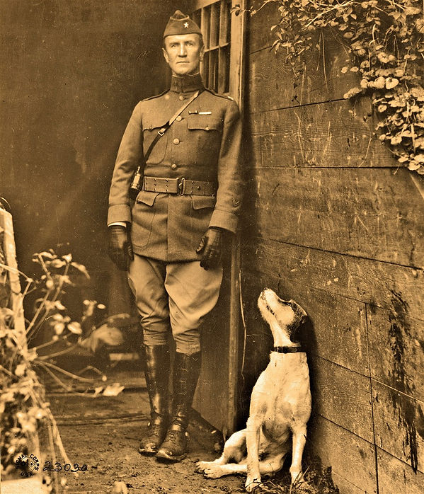 franck parker AEF in France wwi ww1 cat dog
