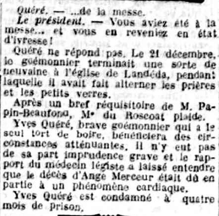 drame landeda goemonier mort crim histoire noire finistere assassinat kerenoc patrick milan presse 1926