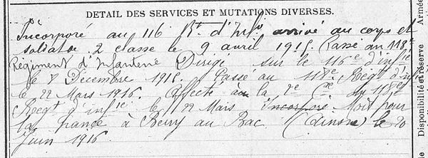 Paul Jean Pierre Commana Guerre 1914 1918 14-18 Finistère Finistérien Mort pour la France Berry au Bac cote 108 Sapigneul Choléra Moscou Mauchamp