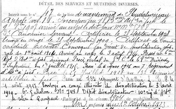 Bouzéloc Vincent Lampaul ploudalmezeau patrick milan anne apprioual guerre 1914 1917 14 18 patrimoine histoire plouguin finistere