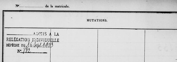 Riou Michel Marie lesneven brest thomas le cam bagnard bagne guyane finistere
