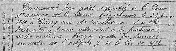 gaouyer Jean Marie rolland ploujean le havre bagne guyane bagnard finistere