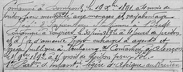 Simon Pierre Marie plourin morlaix coz bagne guyane bagnard finistere