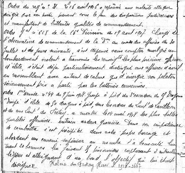 Halna du Fretay laure vallantin de la motte dragon guerre 14 18 1914 1918 guerre 14 18 1914 1918 patrick milan brest plouguin patrimoine histoire