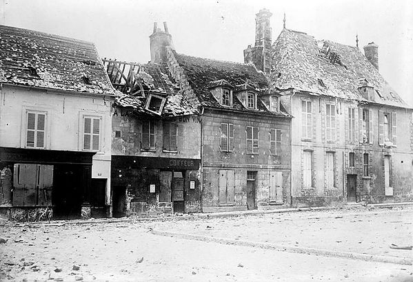 soissons destruction bomb ww1 guerre 1914 1918
