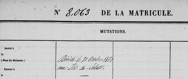 Meulec Jean Marie briec ergué gaberic peron bagne guyane bagnard finistere