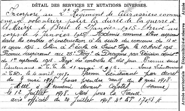 Halna du Fretay laure vallantin de la motte dragon guerre 14 18 1914 1918 guerre 14 18 1914 1918 patrick milan brest plouguin patrimoine histoire