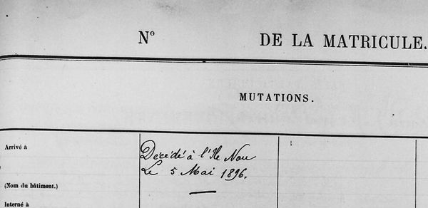 Le Moigne Gabriel chateaulin bagne brest finistere nouvelle caledonie bagnard