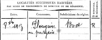 Briant Joseph Lampaul ploudalmezeau patrick milan anne apprioual guerre 1914 1917 14 18 patrimoine histoire plouguin finistere saint pabu