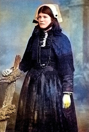 Ouessant jeune fille plouguin patrimoine histoire patrick milan retro29