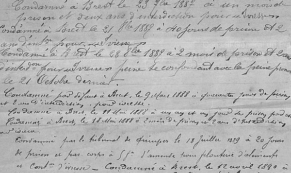 Castel Goulven saint divy brest bagne guyane bagnard finistere goualch