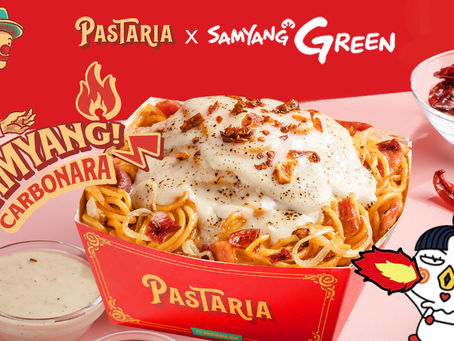 Spaghetti Samyang Carbonara, Wujud Kolaborasi Pastaria & Samyang Green