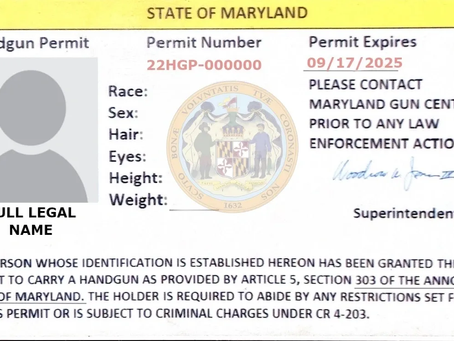 MD Wear and Carry Permit Example
