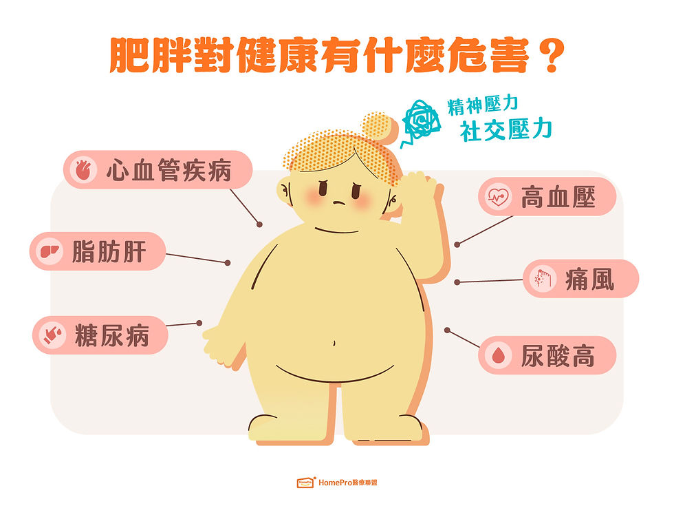 肥胖對健康有什麼危害