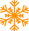 Detailed Orange Snowflake 2 