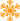 Détail orange flocon de neige 2