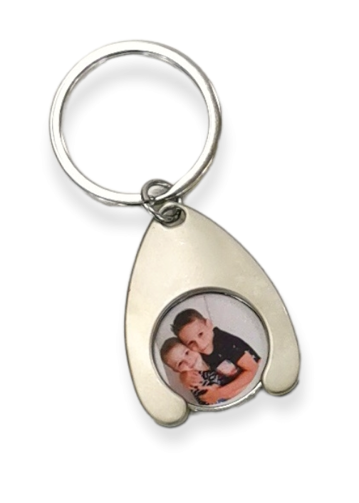 Anhänger mit Einkaufswagenchip doppelseitig