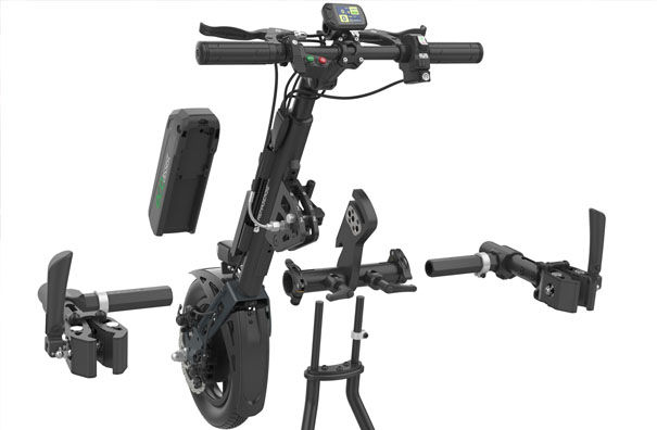 Thumbnail: Rehasense Eco Assist Power Add On & Folding Wheelchair