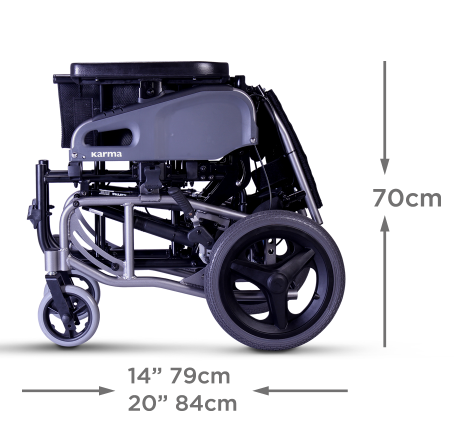Thumbnail: Karma VIP 2 Folding Tilt in space wheelchair