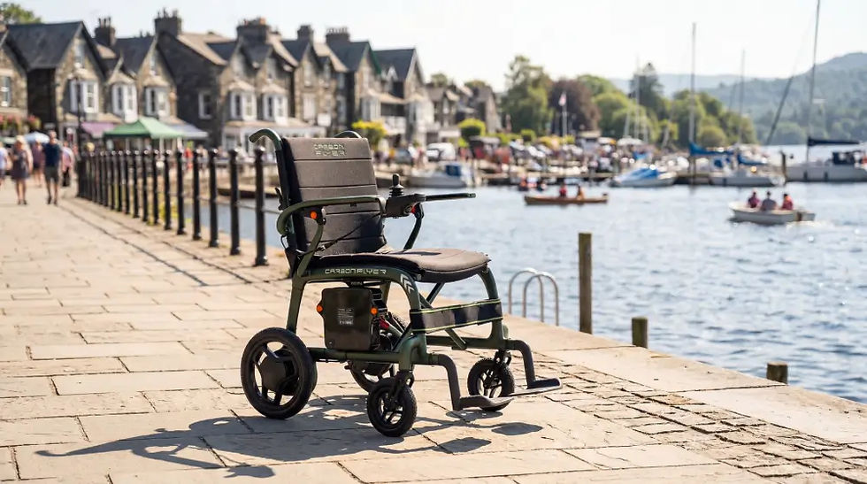 Carbon Flyer Folding Powerchair from Monarch Mobility
