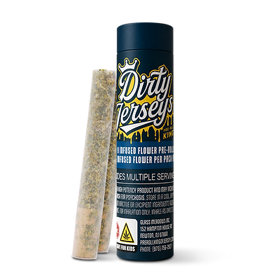 Dirty Jerseys two-pack .5g infused cannabis pre-rolls