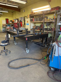 Fabrication of a heavy-duty hitch-mounted safety cone rack built for industrial and port environments