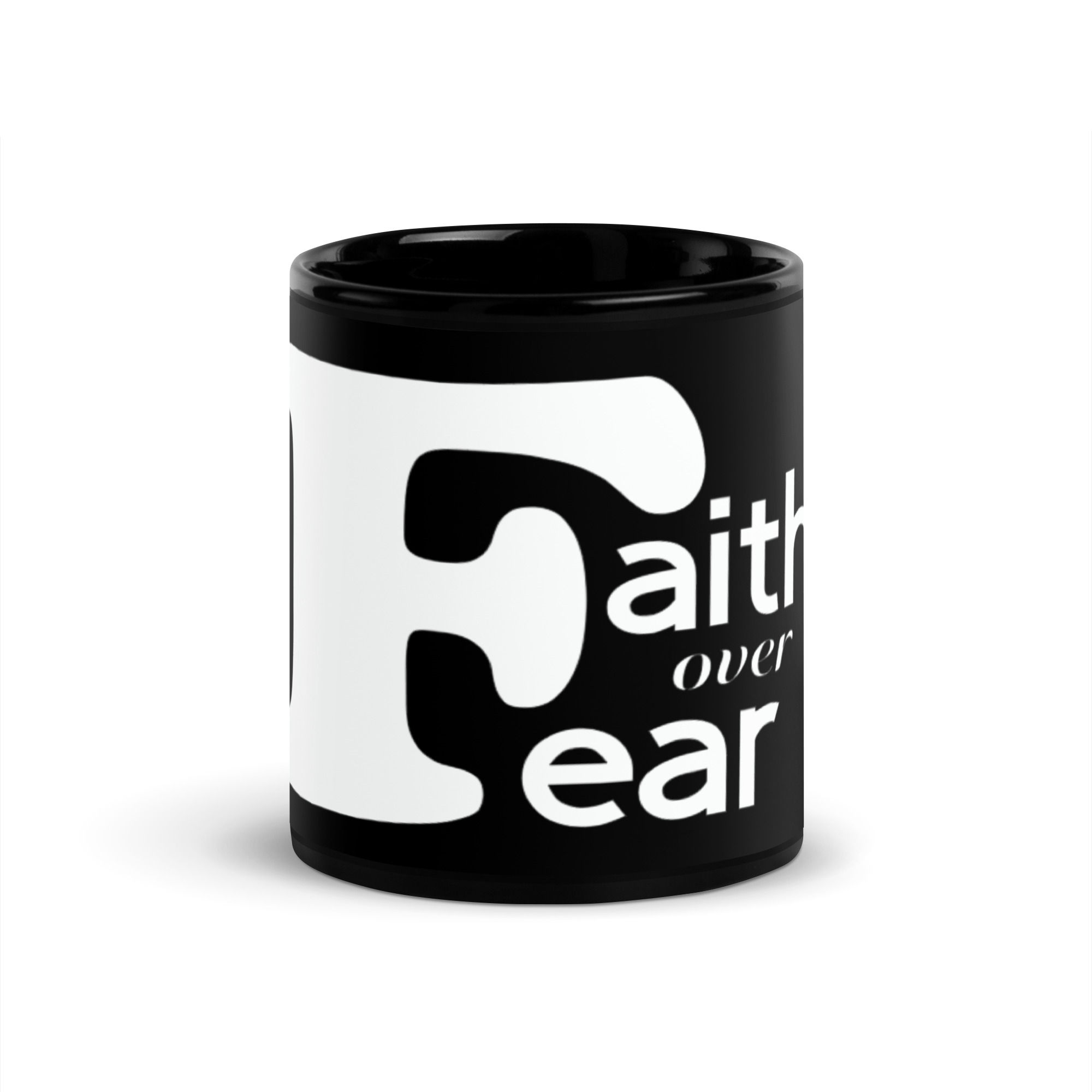 Faith over Fear black mug
