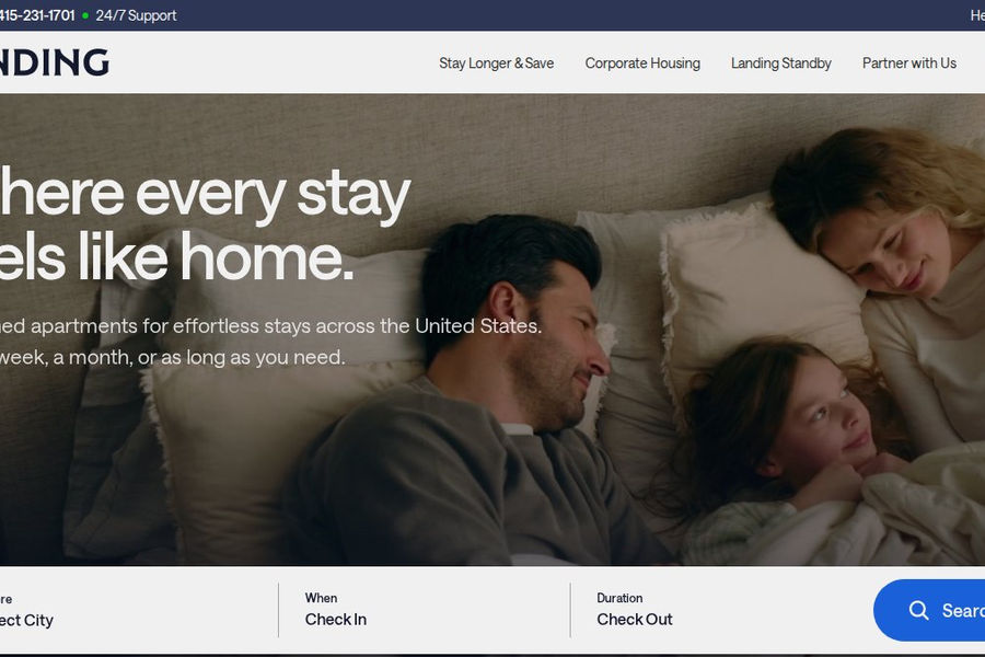 Screenshot of hellolanding.com interface