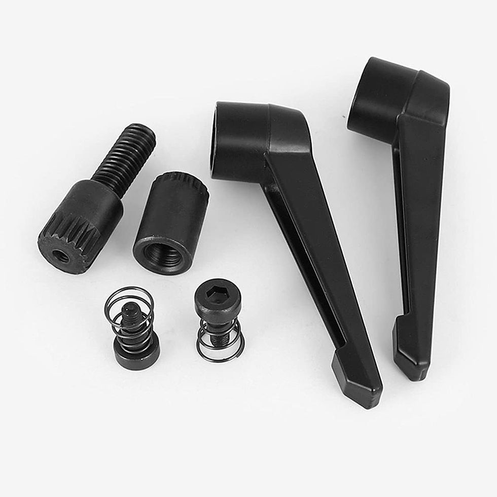 Thumbnail: 4 peças de alavanca de fixação, rosca externa M6 de aço inoxidável, alça 