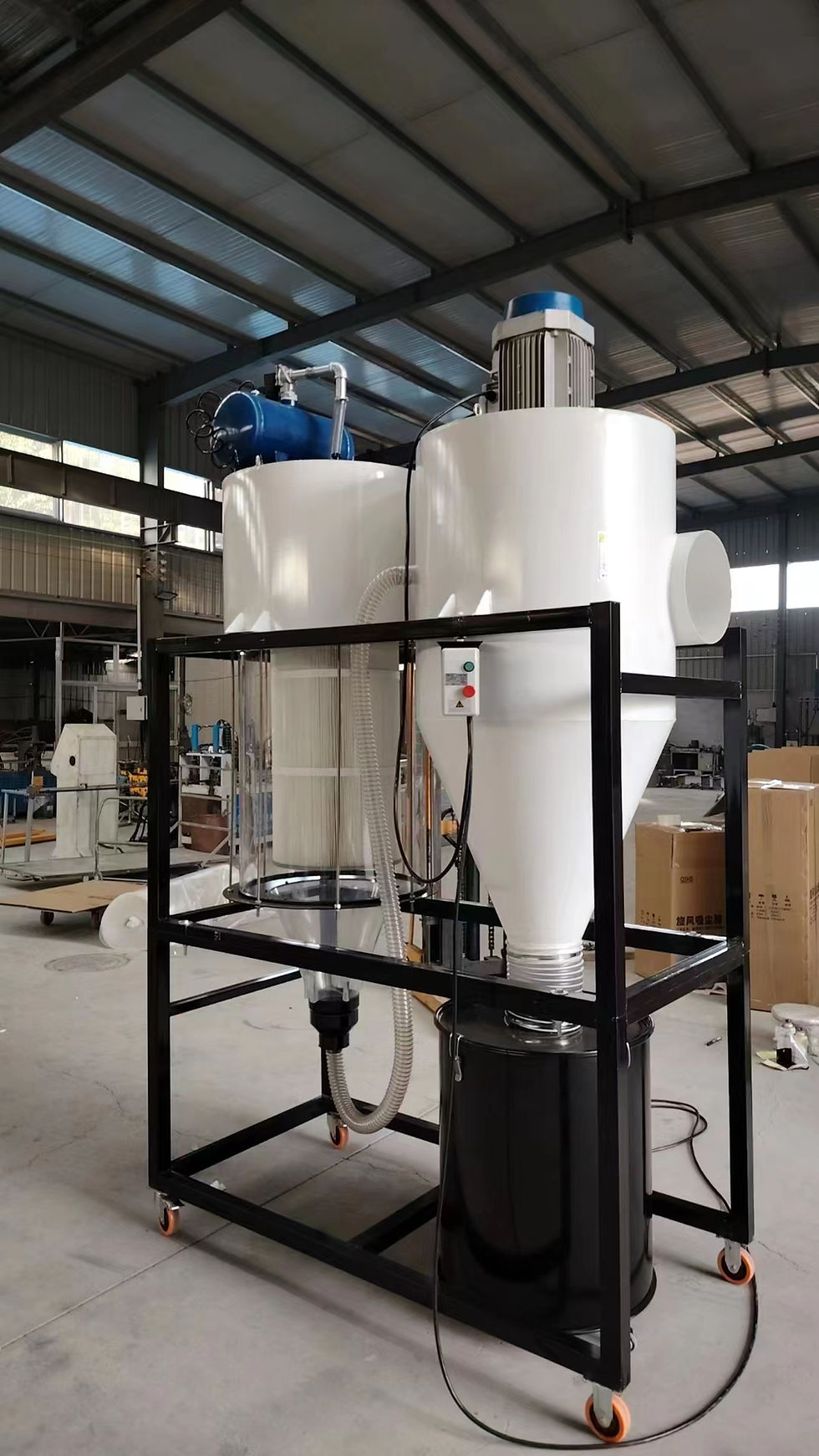 Thumbnail: Colector de polvo industrial de 4 kW, colector de polvo para carpintería, máq