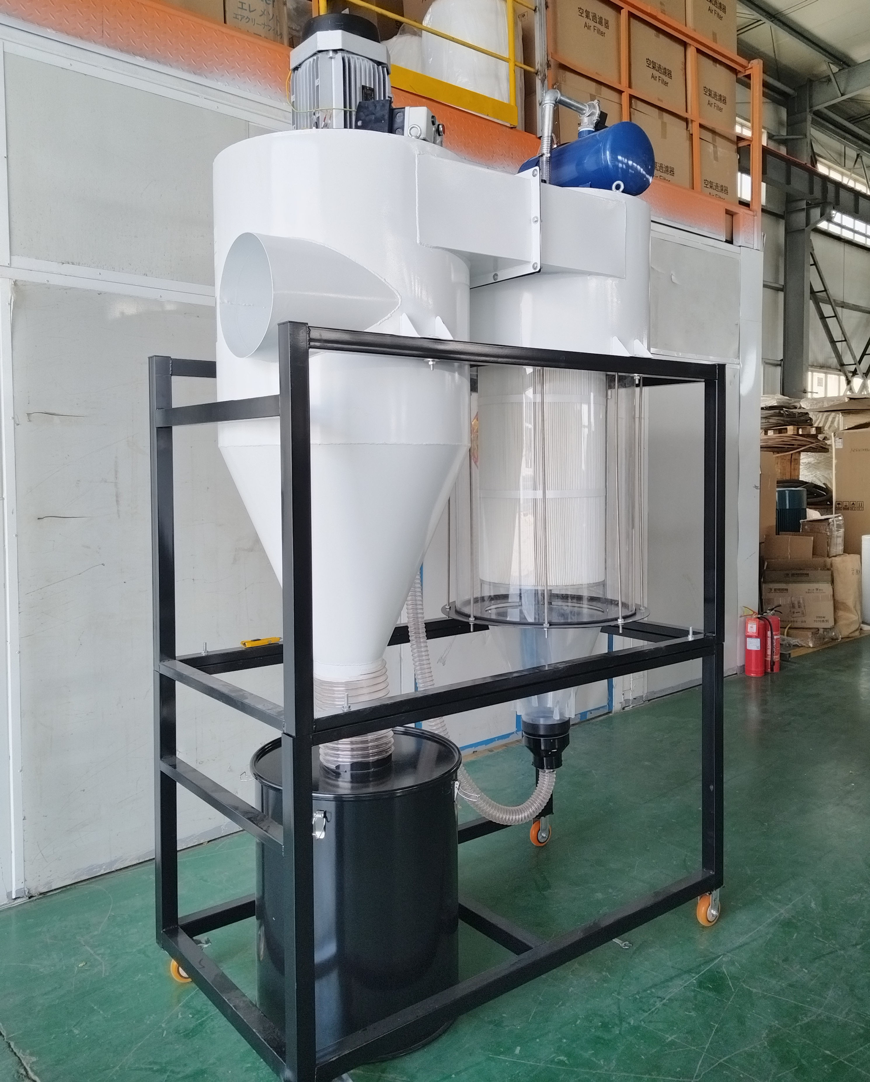 Colector de polvo industrial de 4 kW, colector de polvo para carpintería, máq