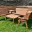 Thumbnail: Redwood Nine Seat Patio Set