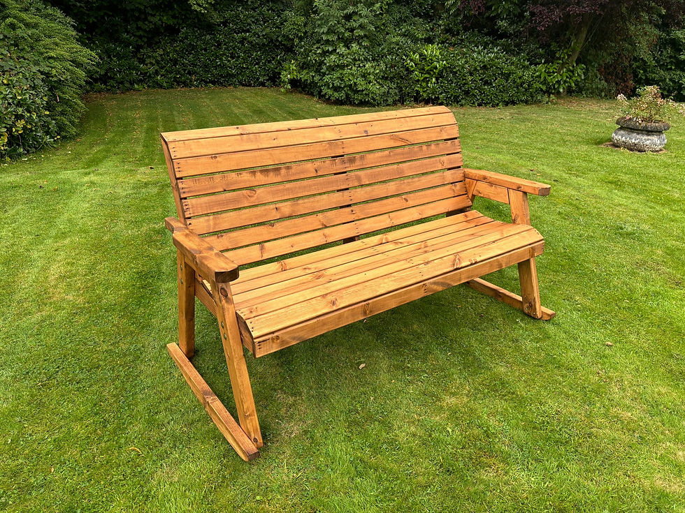 Redwood Three Seat Rocker