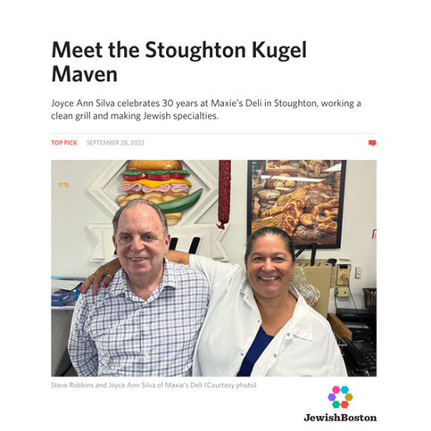 Maxie's Deli featured in JewishBoston.