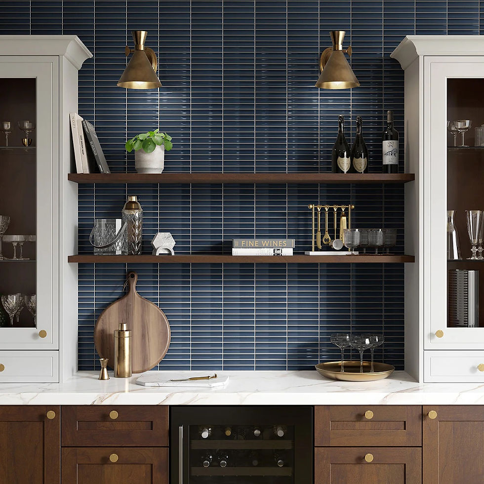 Thumbnail: Luxe Collection: Souvenir 1 x 6 Tile Backsplash