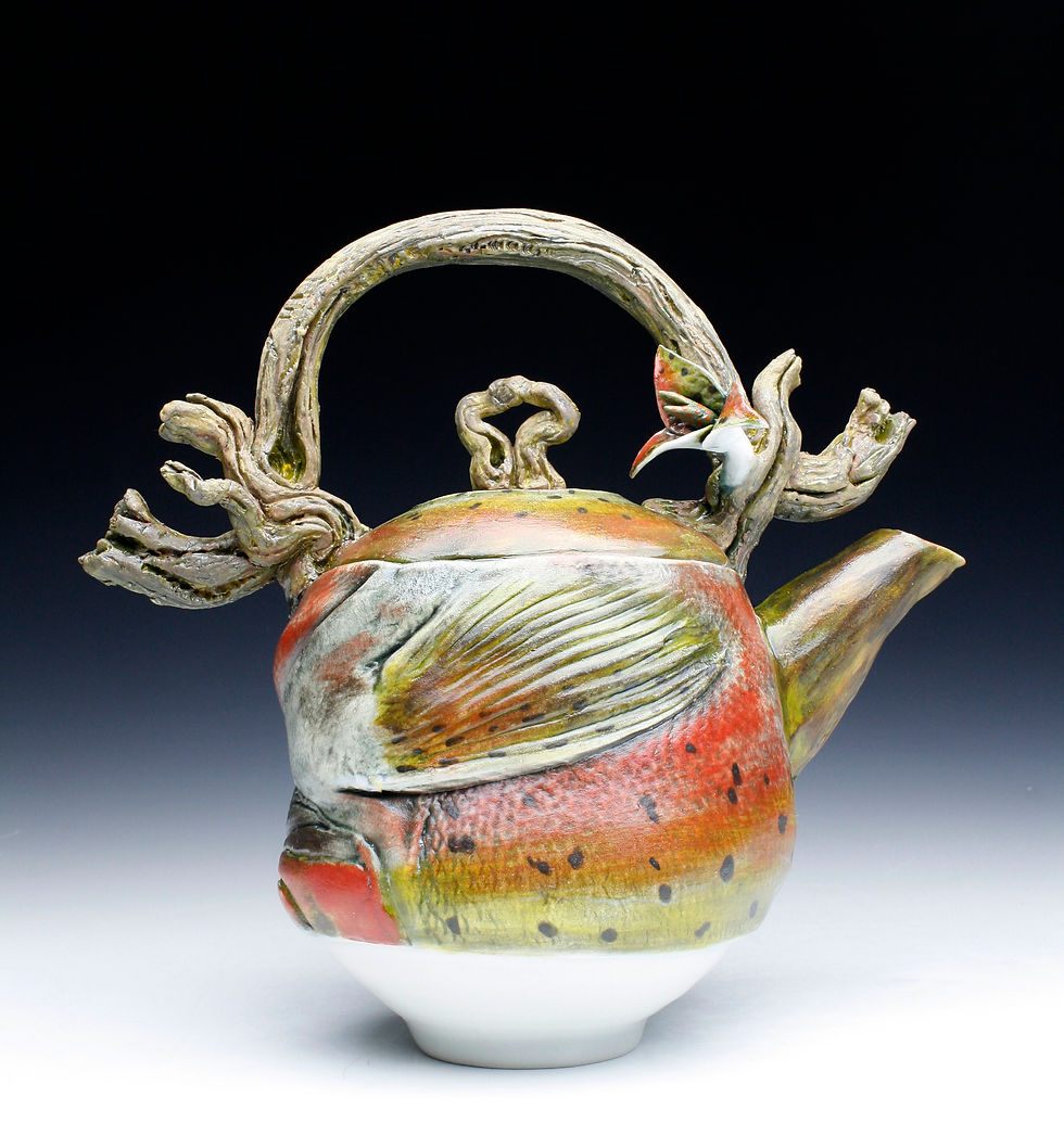 Steelhead Trout Teapot