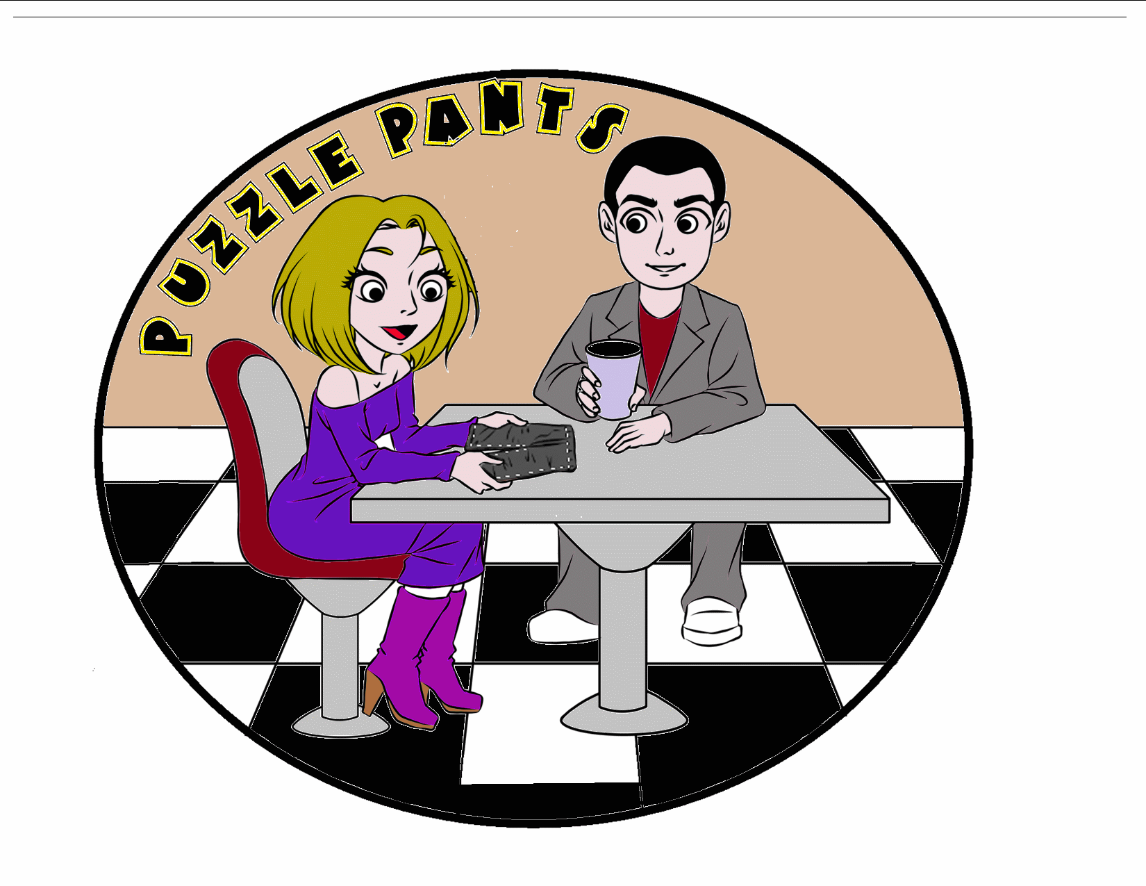 puzzle pants trick animated cartoon