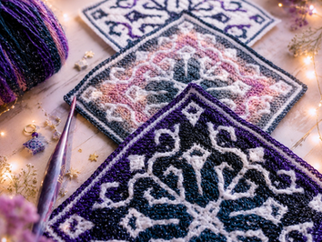 Mosaic Evening Blossom: Free Crochet Pattern