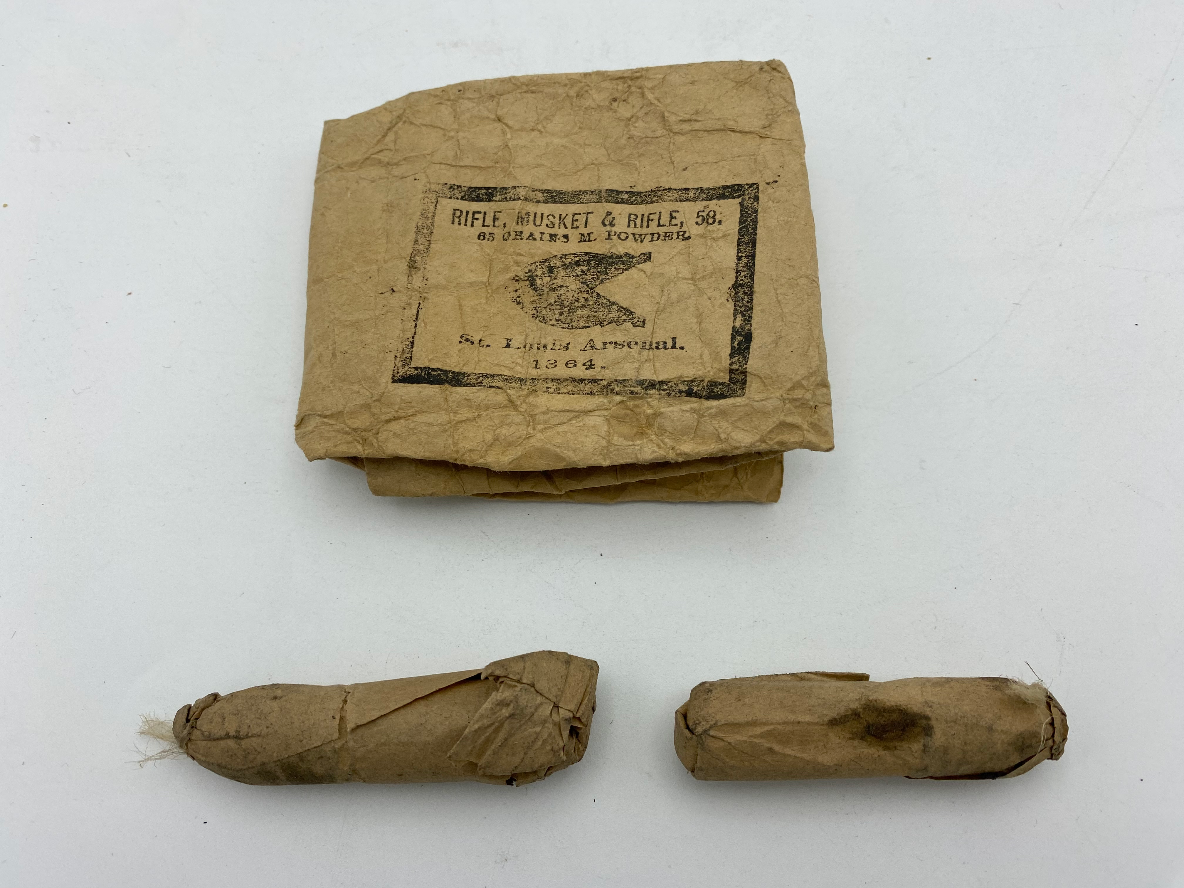.58 Paper Cartridges St. Louis Arsenal 1864