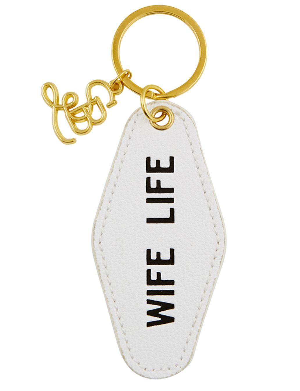 Wife Life Vintage Motel Key Tag
