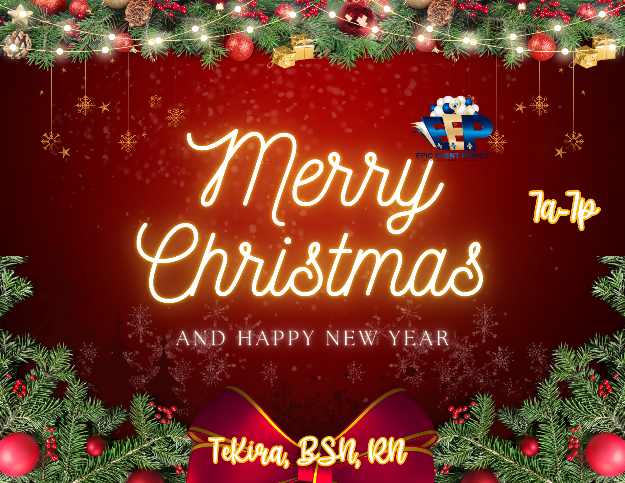 Christmas WOW  (Workstation on Wheels) TAG