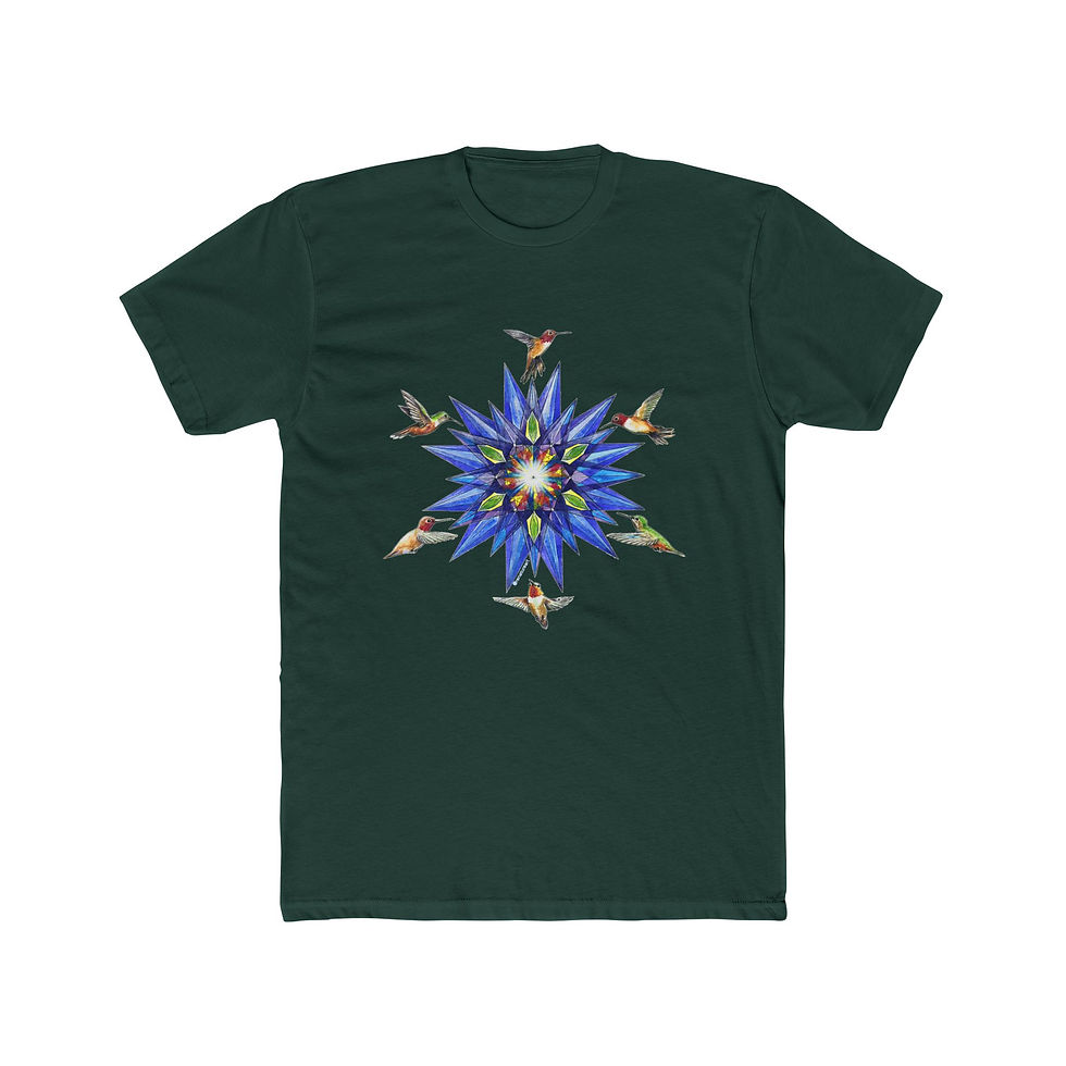 Thumbnail: Hummingbird Sacred Geometry Star Tee