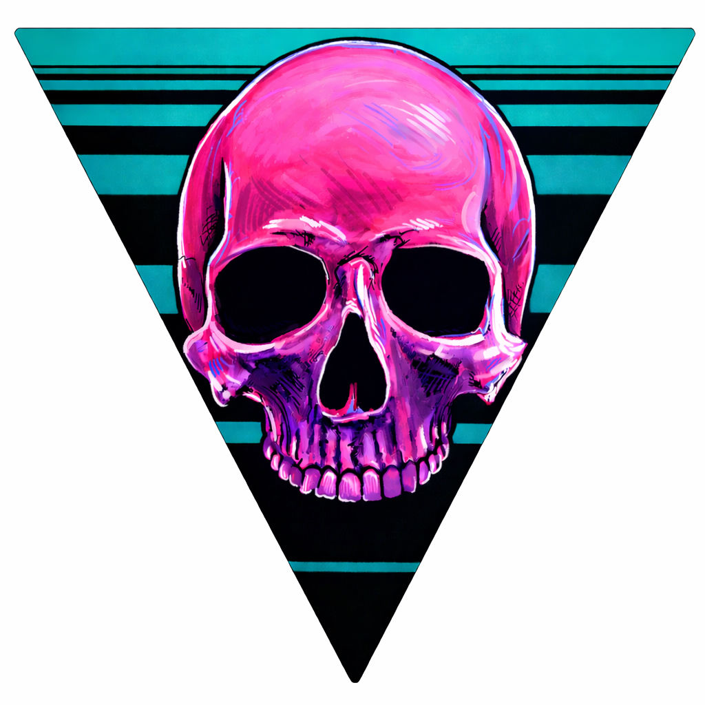 Hot Pink Death Sticker