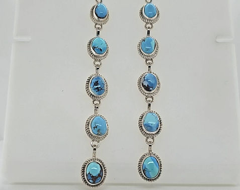 Golden Hills Turquoise Drop Earrings